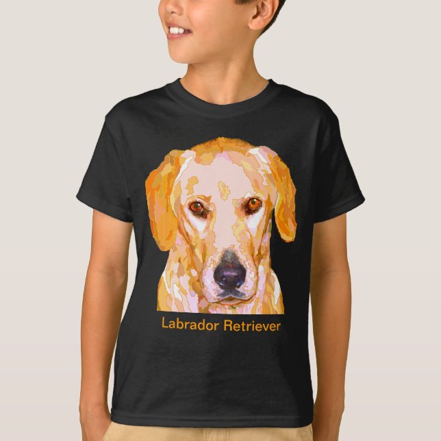 Camiseta T-shirt de labrador retriever (Frente)