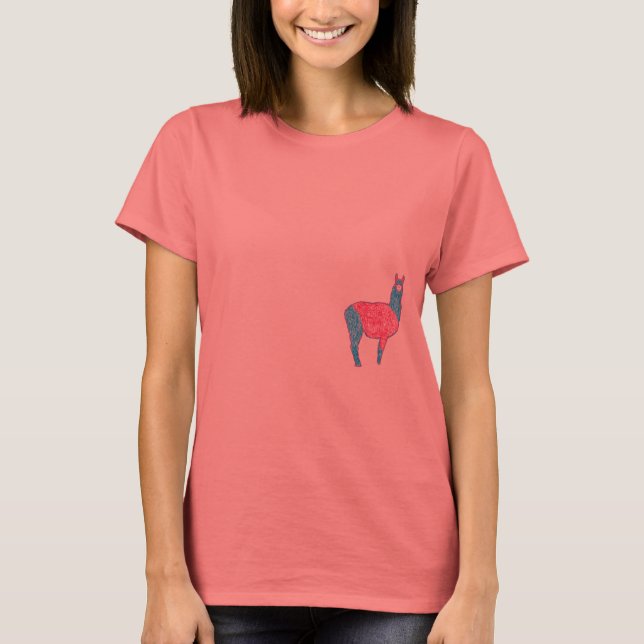 Camiseta t-shirt de lama (Frente)