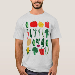 Camiseta T-shirt de legumes