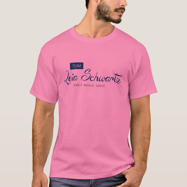 Camiseta T-shirt de Leia Schwartz da equipe (Frente)