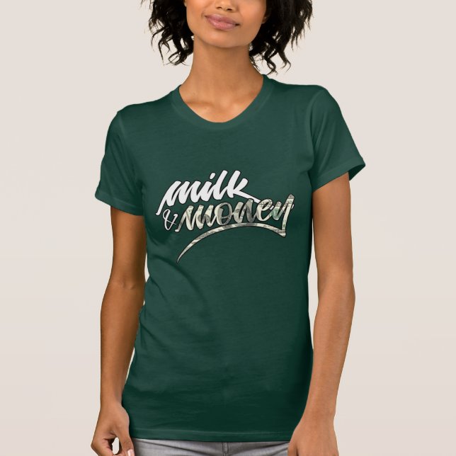 Camiseta T-Shirt de Leite e Moeda (Frente)
