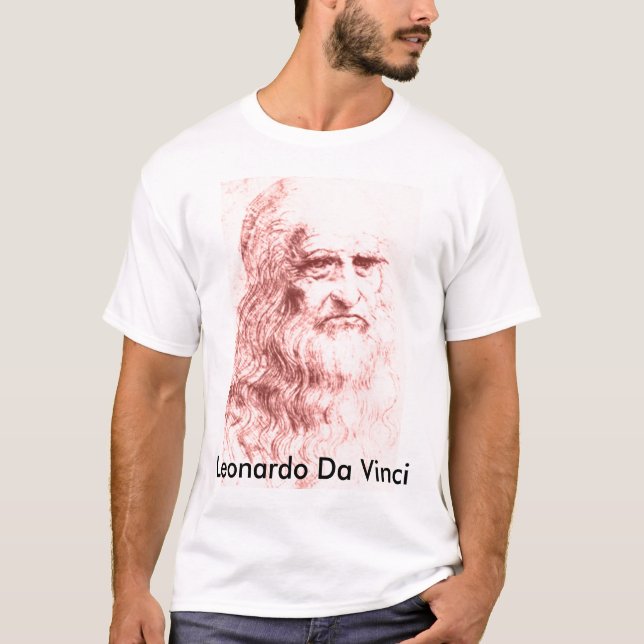 Camiseta T-shirt de Leonardo da Vinci (Frente)