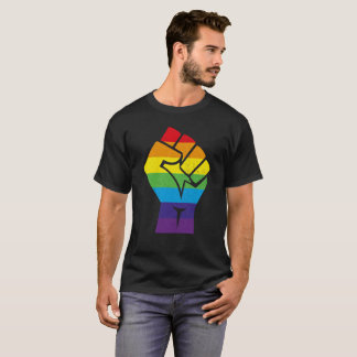Camiseta T-shirt de LGBT - punho da resistência do