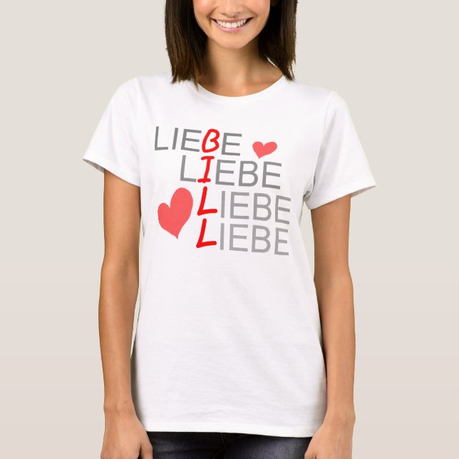 Camiseta T-shirt de Liebe Liebe Liebe Liebe (Frente)