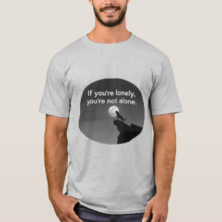 Camiseta T-Shirt de lobo solitário engraçado