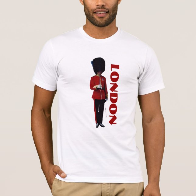 Camiseta T-shirt de Londres com soldado britânico (Frente)