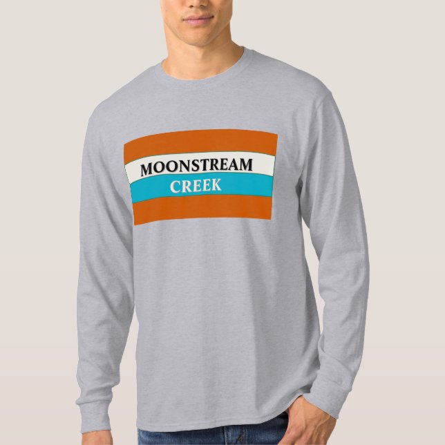 Camiseta T-Shirt De Longa Distância Com "Creek Moonstream" (Frente)