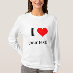 Camiseta T-Shirt de Longa Distância - Coração Personalizada
