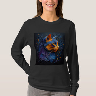 Camiseta T-Shirt de Longa Distância, Trabalho de arte 12, d