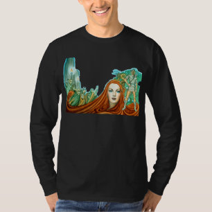 Camiseta T-Shirt de Longa Folga Magia Celta