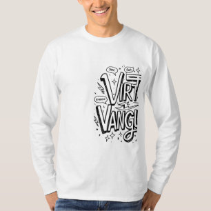 Camiseta T-Shirt 🎮 de Longa Folha de Vanguarda Virtual