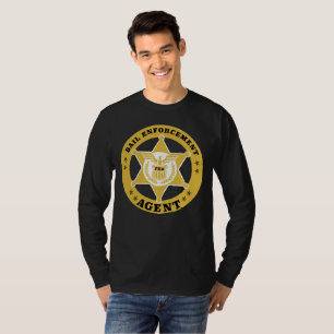 Camiseta T-shirt de longa-manga do agente de execução da 