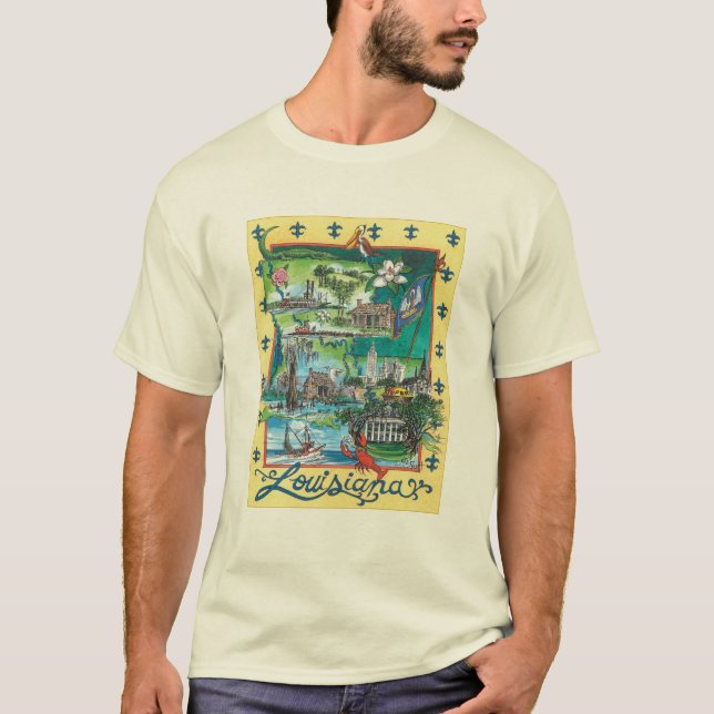 Camiseta T-shirt de Louisiana (Frente)