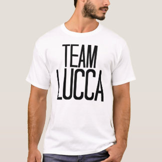 Camiseta T-shirt de Lucca da equipe no branco