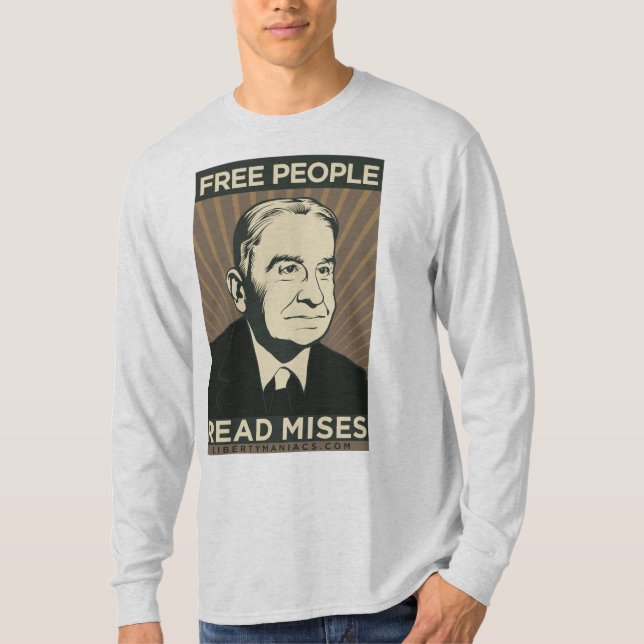 Camiseta T-shirt de Ludwig von Mises (Frente)