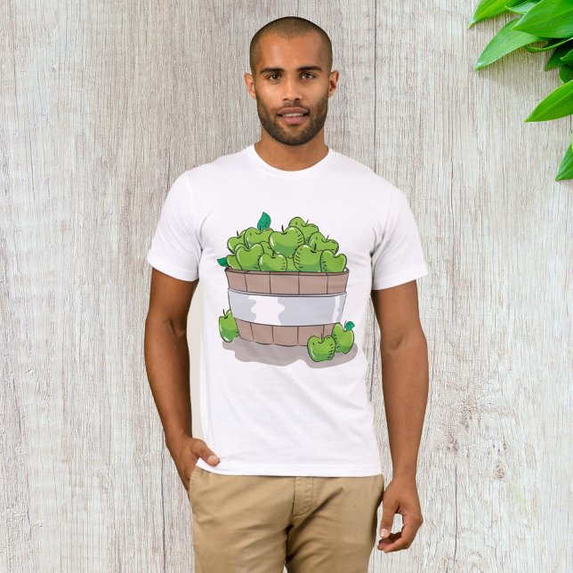 Camiseta T-Shirt de Maçãs Verdes (Criador carregado)
