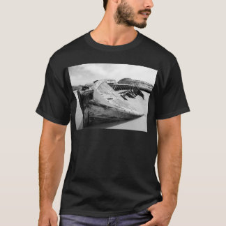 Camiseta T-shirt de madeira velho do barco