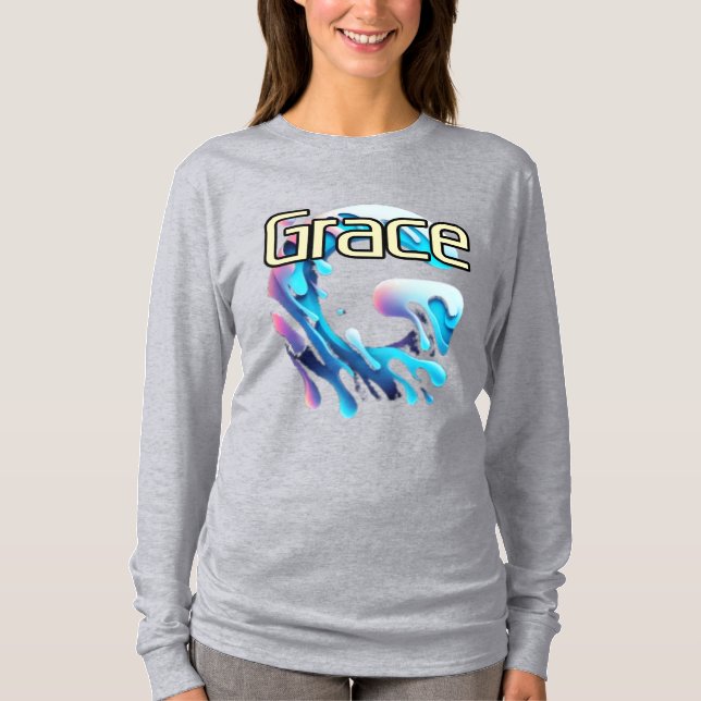 Camiseta T-Shirt de manga comprida básica (Frente)