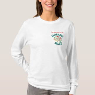 Camiseta T-shirt de manga longa com aspecto bordado ISO