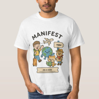 Camiseta T-Shirt de Manifestação de Viagem personalizável