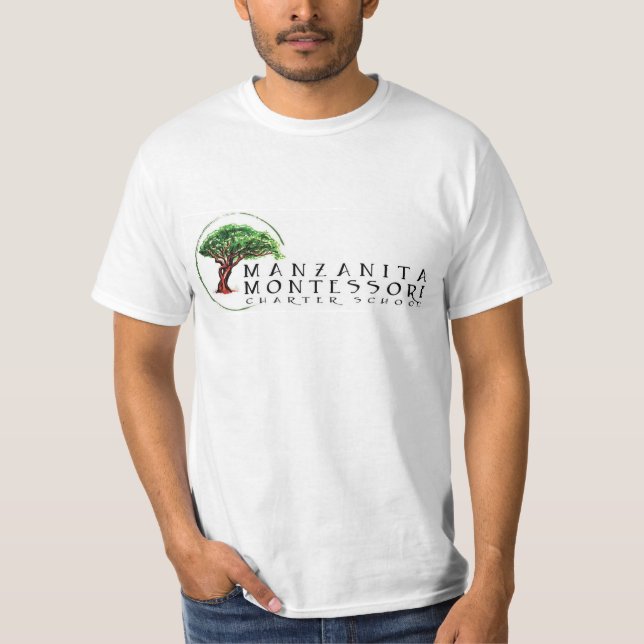 Camiseta T-shirt de Manzanita Montessori (Frente)