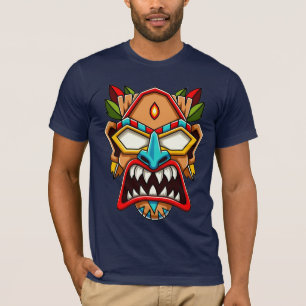 Camiseta T-Shirt de Máscara Tribal Étnica