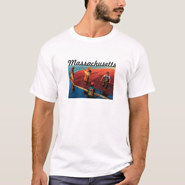 Camiseta T-shirt de Massachusetts (arando) (Frente)