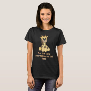 Camiseta T-Shirt de Maternidade com Girafa Personalizável