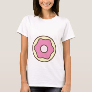 Camiseta T-Shirt de Maternidade de Rosquinha Rosa