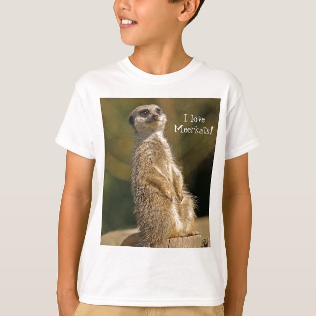 Camiseta T-shirt de Meerkats do amor (Frente)
