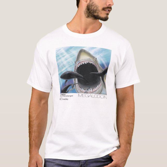 Camiseta T-shirt de Megalodon (adulto) (Frente)