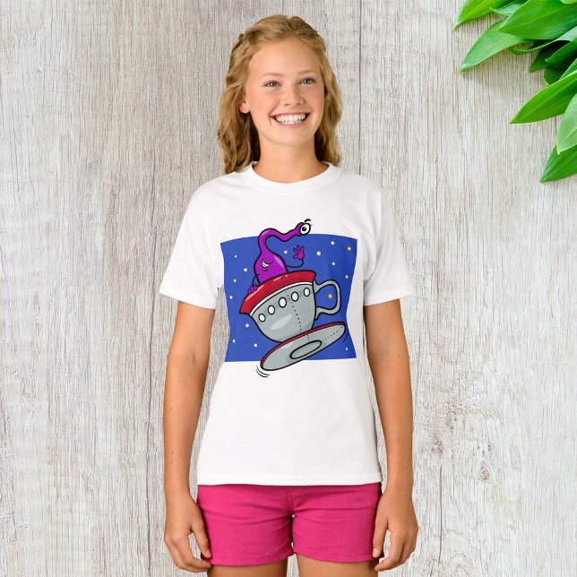 Camiseta T-Shirt de Meninas de Caráter Marciano (Criador carregado)