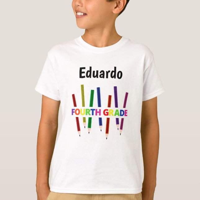 Camiseta T-Shirt de Menino do 4º ano (Frente)
