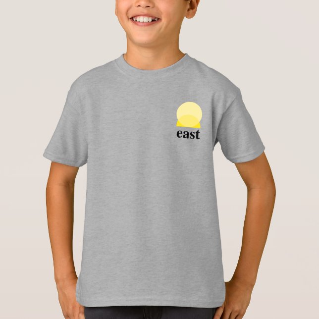 Camiseta T-Shirt de Menino em Aço Leve (Frente)