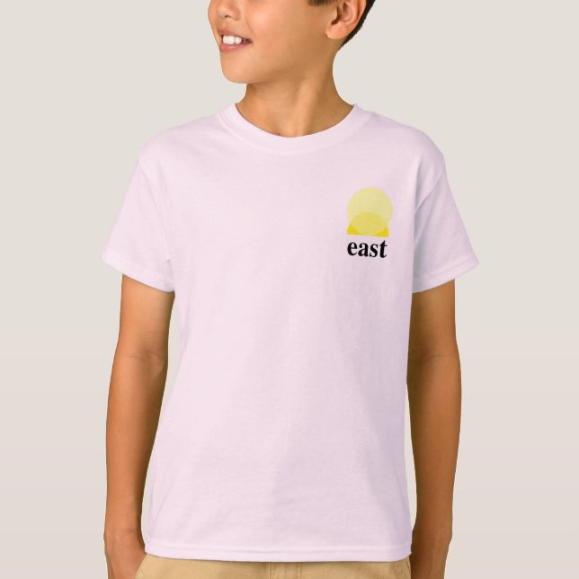 Camiseta T-Shirt de menino na Rosa claro (Frente)