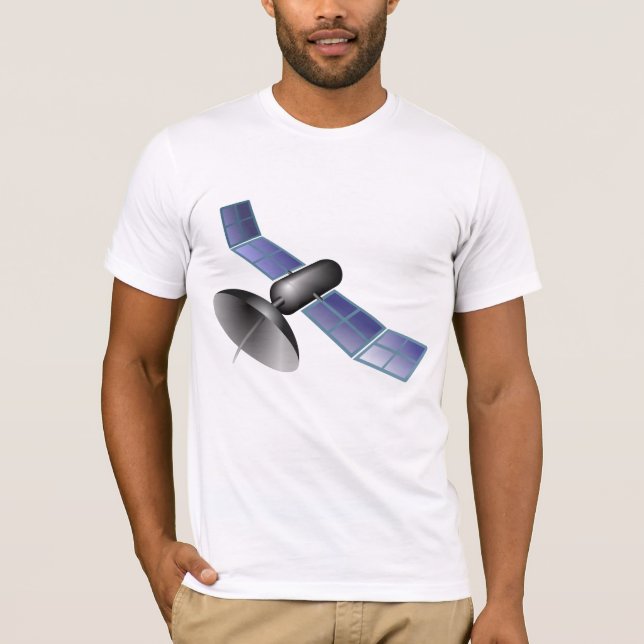 Camiseta T-Shirt de Mens de Satélite (Frente)