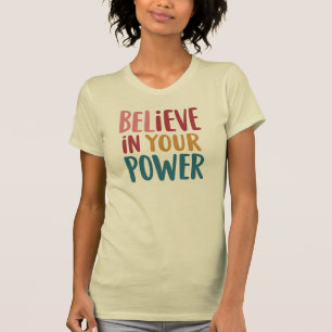 Camiseta T-shirt de mensagem positiva personalizada