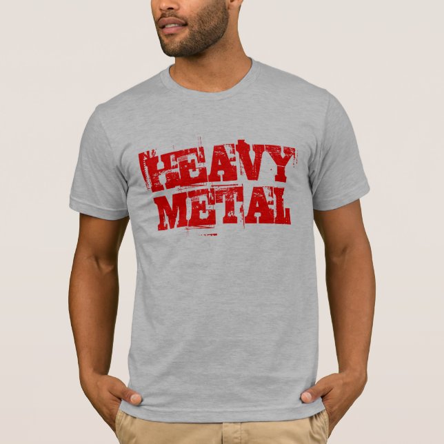Camiseta T-Shirt de Metal Pesado - T-Shirts de Rock Pesado (Frente)