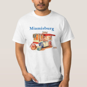 Camiseta T-shirt de Miamisburg do vagão do Hamburger