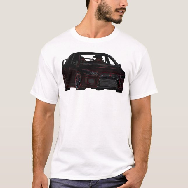 Camiseta T-shirt de Mitsubishi Evo (Frente)