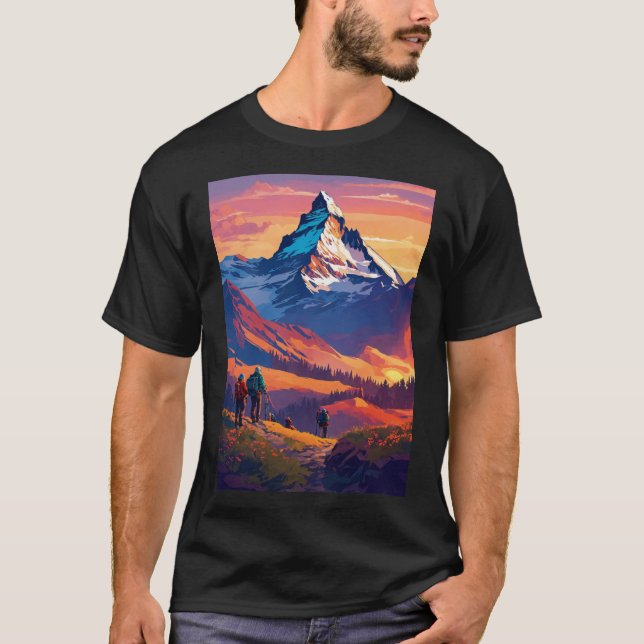 Camiseta T-Shirt de montanha (Frente)