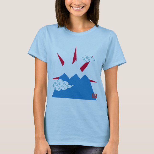 Camiseta T-shirt de Monte Fuji (Frente)