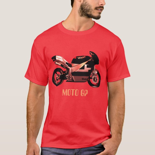 CAMISETA T-SHIRT DE MOTO, GP DE MOTO (Frente)