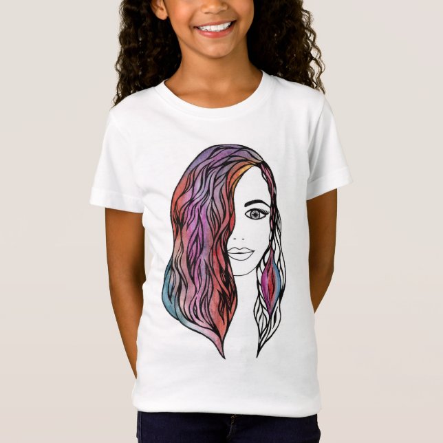 Camiseta T-shirt de mulheres bonitas com uma fotografia (Frente)