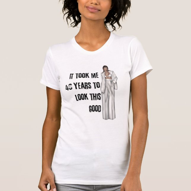 Camiseta T-Shirt de mulheres modernas editáveis (Frente)
