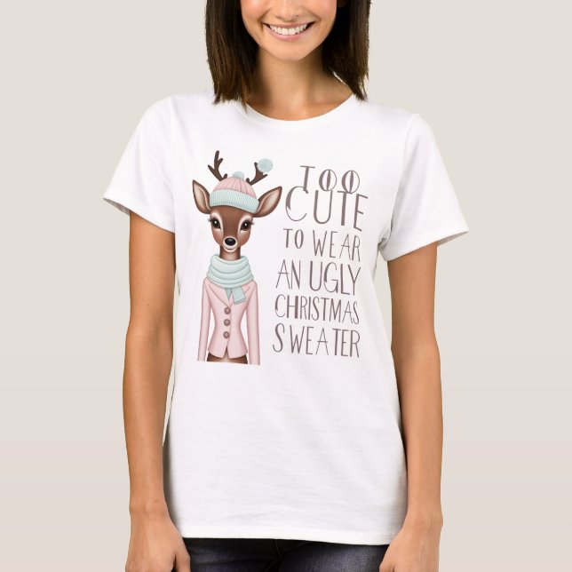 Camiseta T-shirt de Natal bonita (Frente)