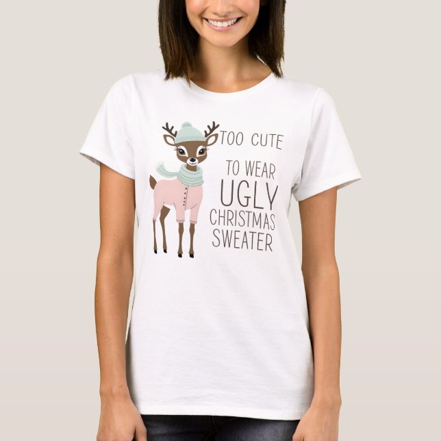 Camiseta T-shirt de Natal bonita (Frente)