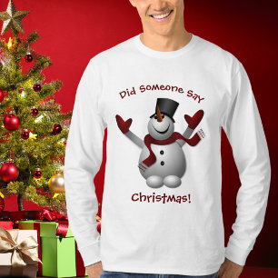 Camiseta T-Shirt de Natal Engraçado - Neve
