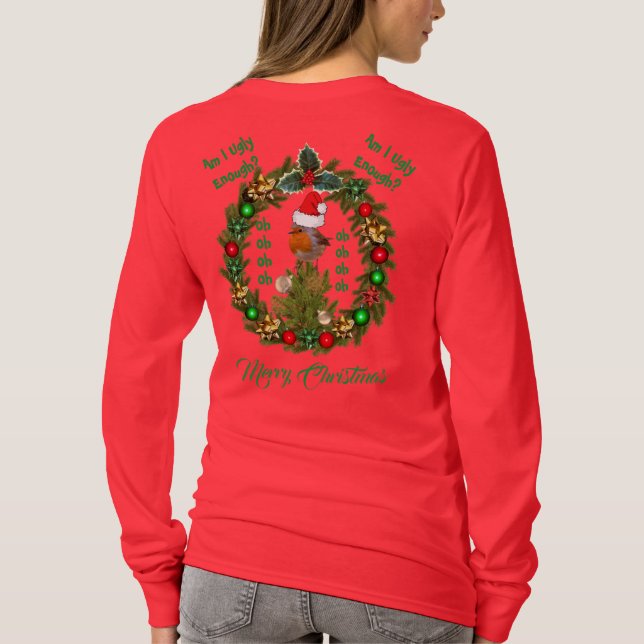 Camiseta T-Shirt de Natal Feliz (Verso)