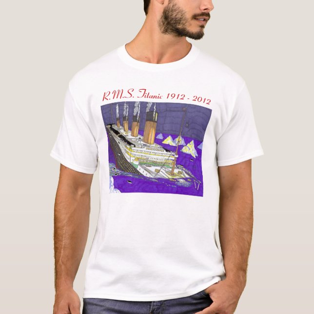 Camiseta T-shirt de naufrágio titânico (Frente)